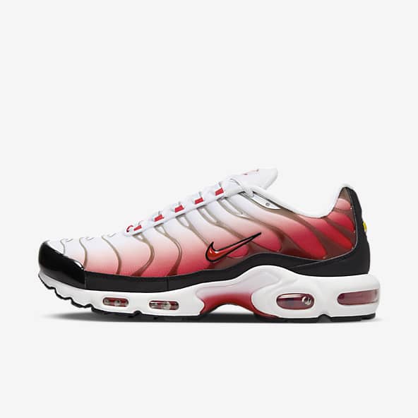 White TN Air Max Plus Shoes. Nike BE